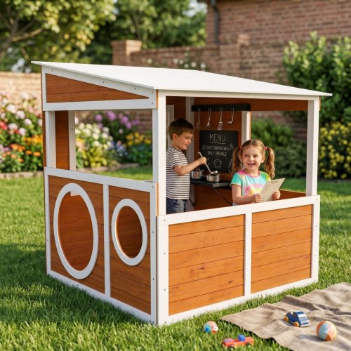 Saffron Outdoor Playhouse Kitchen & Café
