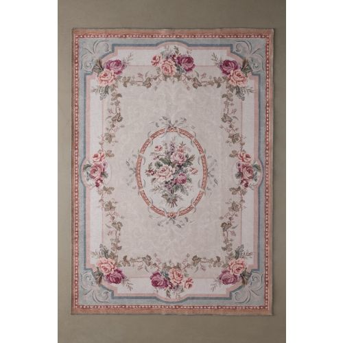 Antoinette Floral Digital Printed Washable Rug