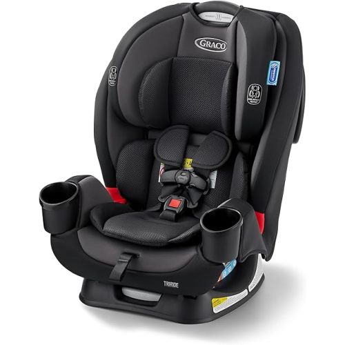 Graco TriRide 3-in-1 Reclining Car Seat, Kipling - Rear & Forward Facing Car Seat, Highback Booster, Adjustable Headrest