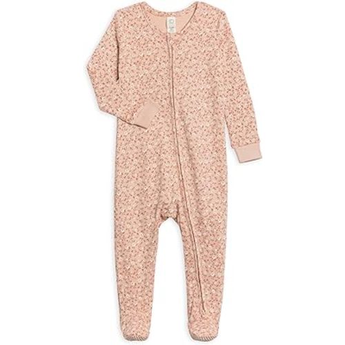 Colored Organics Baby Organic Cotton Peyton Zip Up Footed Sleeper