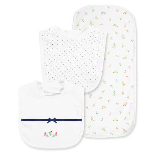Rosebud Bib & Burp Set