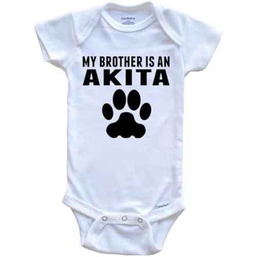 My Brother is an Akita One Piece Baby Bodysuit - Cute Dog One Piece Baby Bodysuit