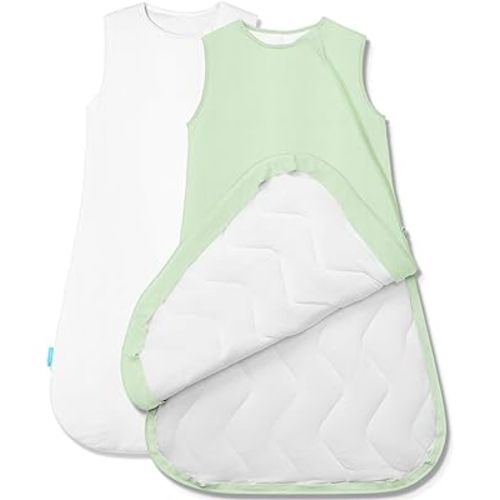 Quilted Supersoft Sleep Sack, 2.5 TOG Premium Bamboo Viscose Warm Baby Sleeping Bag, Thick Babies Wearable Blanket