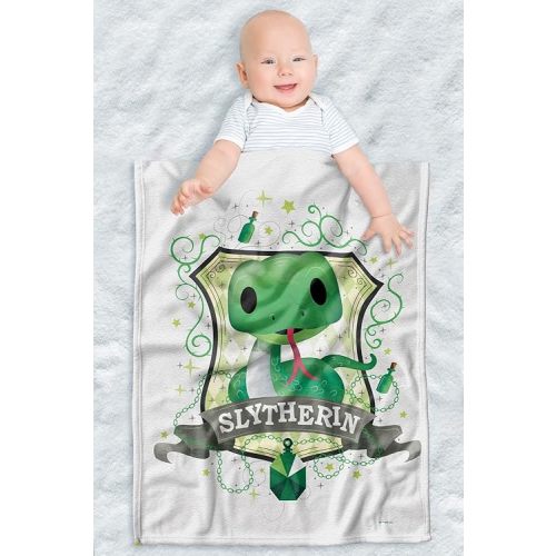 Harry Potter Lightweight Baby Blanket, 30"X40", Whimsical Slytherin Unisex for Infants Girls & Boys