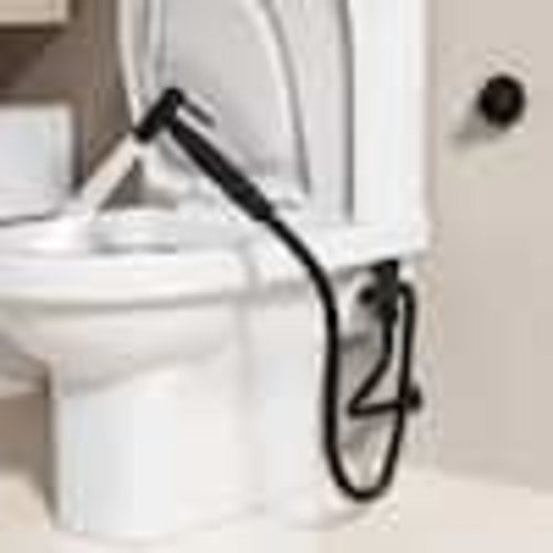 INSTER Single-Handle Bidet Faucet with Bidet Sprayer Easy-to-Install Bidet Attachment for Toilet in Black HDPQMBGJ10