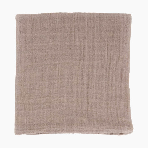 Little Unicorn Organic Cotton Muslin Swaddle Blanket - Driftwood, Large
