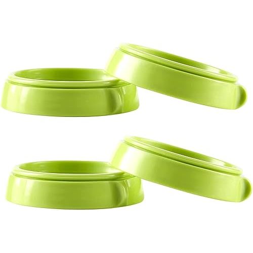 Bottle Collars Rings Replacement for Comotomo Baby Feeding Bottles, 4 Count (Green)