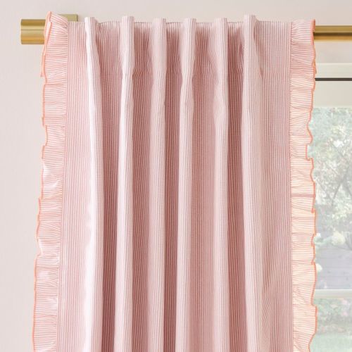 Pinstripe Ruffle Curtain