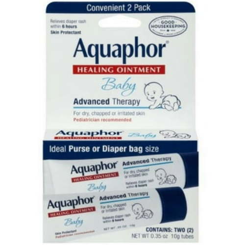 Aquaphor Baby Healing Ointment Advanced Therapy 2 tubes 0.35 oz (Pack of 6)
