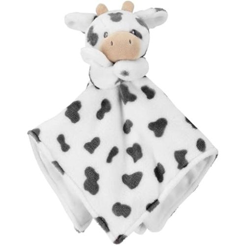 KIDS PREFERRED Carter's Baby Blanket Unisex Loveys for Babies Essentials, Newborn Boys and Girls Security Blankets with Soft Minky Fabric, Snuggle Toy Plush Stuffed Animal - Spotted Cow
