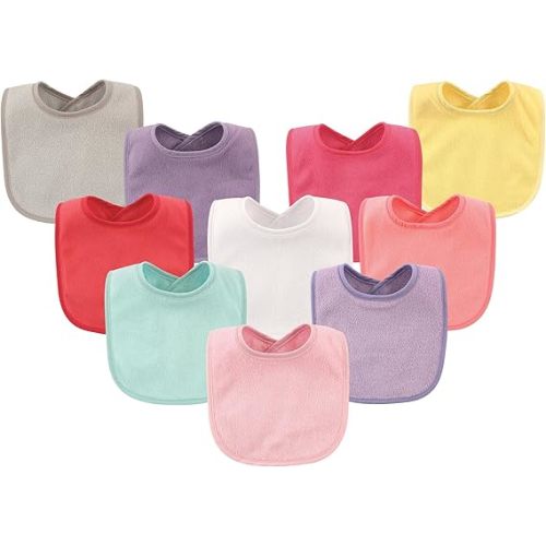 Hudson Baby Unisex Baby Drooler Bib With Waterproof Lining