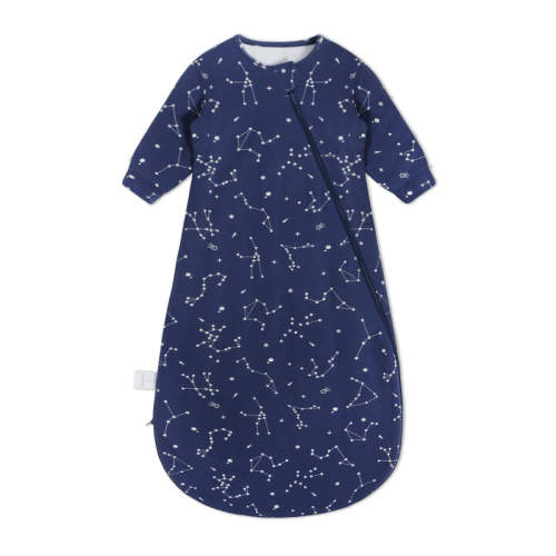 Organic Cotton & Camel Wool Winter Sleep Sack With Arms 3.5 TOG - Constellation