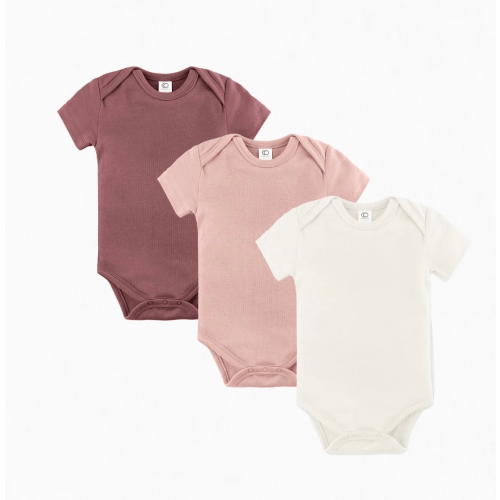 3-Pack Short Sleeve Bodysuit Bundle