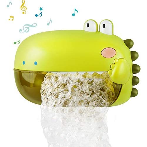 Lehoo Castle Bath Toys,Toddler Bath Bubble Machine Bathtub Toy Dinosaur,250ML Capacity,12 Children’s Songs, Bathtime Shower Bath Wall Toy Bubble Maker, Gift for Kids