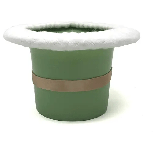 Top Hat Potty for Newborn Infant Potty Training | Elimination Communication | Includes 100% Cotton Undyed Fleece Cozy | Anti-Slip Rubber Band | for EC Baby Potty Training (Green)