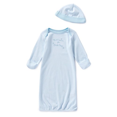 Little Me Baby Boys Newborn-3 Months Thank Heaven for Little Boys Gown & Hat Set