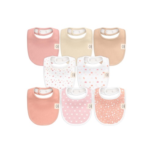 8-Pack Baby Drool Bibs