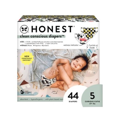 The Honest Company Clean Conscious Disposable Diapers - (Select Size and Pattern), Size: 5
