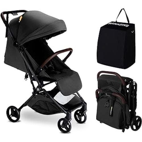 Amazon.com : MAMAZING Lightweight Baby Travel Stroller–Mom’s Choice Gold Award Winner, Compact & Airplane-Friendly, One-Handed Folding Design, 11.6 lbs, Perfect for Toddlers, Jet : Baby