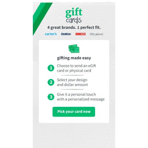 Gift Cards | Carter's