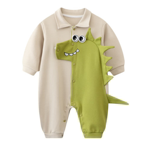 Baby Lapels Lovely Dinosaur Romper
