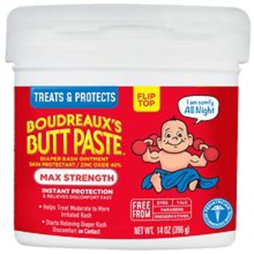 Boudreaux's Butt Paste Diaper Rash Ointment, Maximum Strength