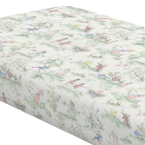 Nursery Rhyme Toile MINI Crib Sheet 38"x24"