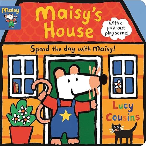 Maisy's House: Complete with Durable Play Scene: A Fold-Out and Play Book (Interactive Pop-Up Play Scene with Removable Punch-Out Characters for Toddlers, Preschoolers, and Kids Ages 3-5) Board book – September 4, 2018