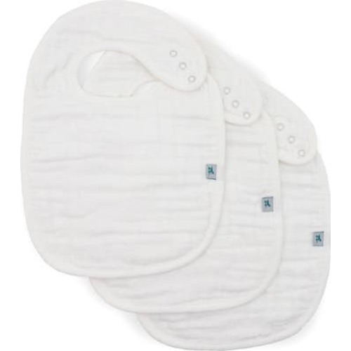 3-Pack Organic Cotton Muslin Bibs