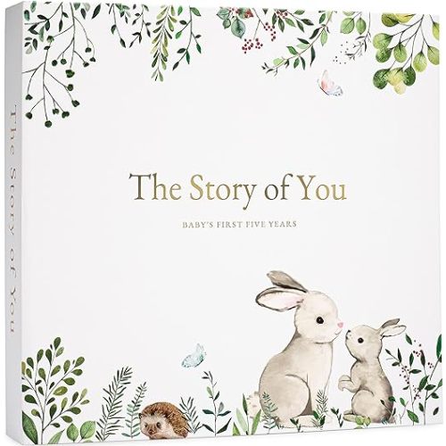 Keepsake Memory Book for Baby Boy or Girl Timeless First 5 Year Baby Book A Milestone Book to Record Every Event from Birth to Age 5 Gender Neutral Journal Scrapbook Photo Album
