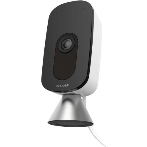 ecobee SmartCamera – Indoor WiFi Security Camera, Smart Home Security System, 1080p HD 180 Degree FOV, Night Vision, 2-Way Audio, Works with Apple HomeKit, Alexa Built In