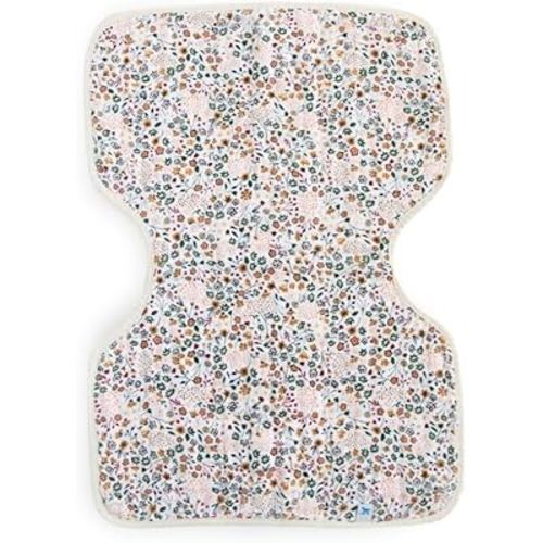 Little Unicorn Ultra-Absorbent Premium Burp Cloth | Soft on Baby's Skin | Larger Size | Ergonomic Design (Pressed Petals)