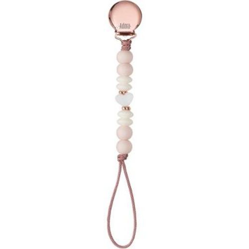 Pacifier Clips - Baby Pacifier Holder Silicone Binky Clip for Boys/Girls - The Ultimate Newborn Gift Set BPA Free - Blush Heart