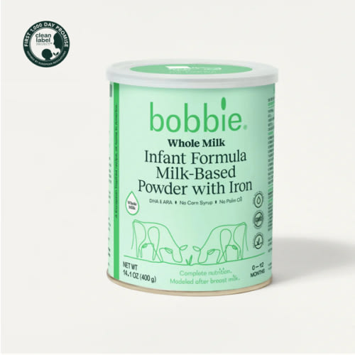 Grass-Fed Whole Milk Infant Formula | Bobbie