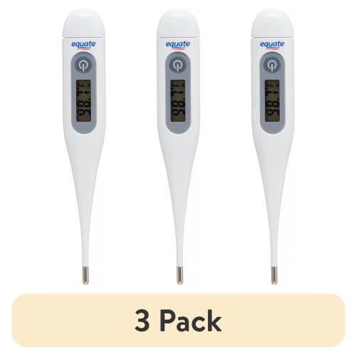 (3 pack) Equate, Oral, Rectal, or Underarm 30-Second Digital Thermometer