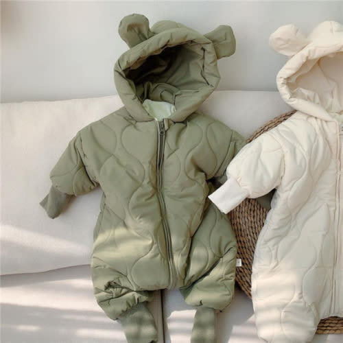 Bear Hooded Winter Jumpsuit – Teeny Mini Me