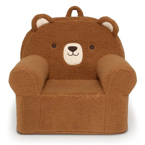 Delta Children Deluxe Teddy Bear Cozee Chair for Kids, Brown