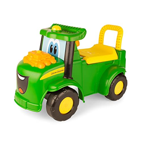 John Deere Johnny Tractor Ride-On Toy Includes Lights and Sounds John Deere Tractor Toys Kids Farm Toys for 12 Months and Up