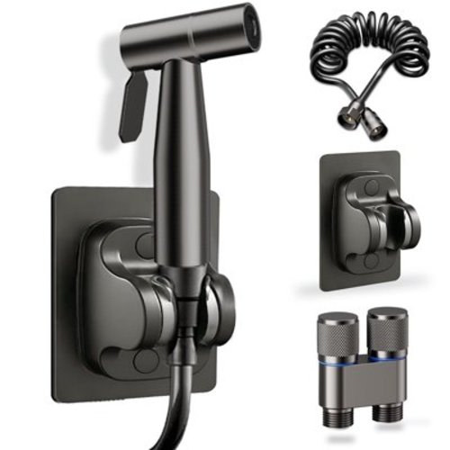 Handheld Bidet Sprayer for Toilet, Brushed Nickel Bidet Attachment for Feminine Wash