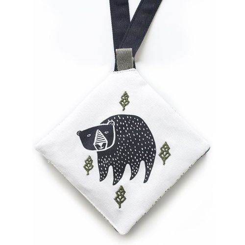 Wee Gallery Crinkle Pages Stroller Toy, Woodland Animals - Travel Activity for Babies with Mirror, Sound Paper, Velcro Strap for Walks, Car Seat, Bag, Play Gym, Tummy Time - for Curious Baby, Newborn