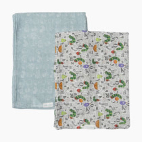 Loulou Lollipop Eric Carle Muslin Swaddle - Alphabet And Fruits