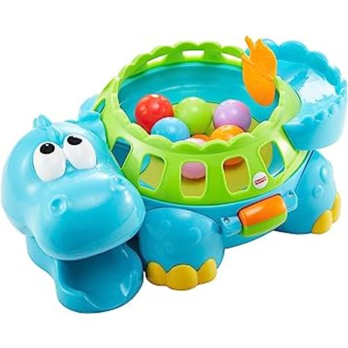 Fisher-Price Baby Crawling Toy, Poppity Pop Musical Dino, Ball Popper Dinosaur With Music & Sounds For Infants Ages 6+ Months