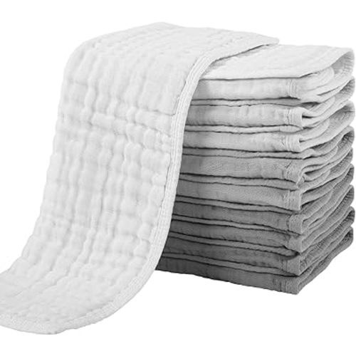 thumbnail image 2 of Is The 12 Pack Muslin Burp Cloths Worth It? An In-Depth 2 of 14