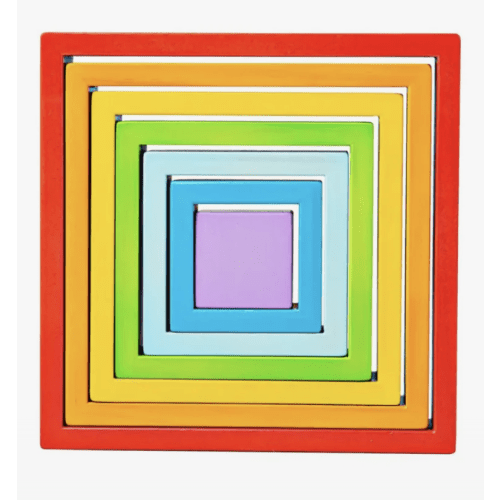 Bigjigs Toys Wooden Stacking Squares
