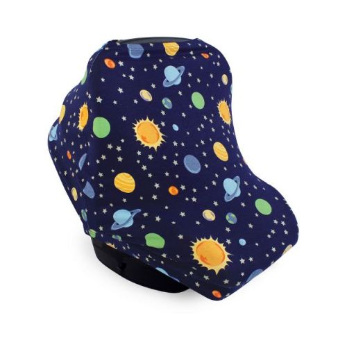 Hudson Baby Multi-use Car Seat Canopy, Solar System, One Size