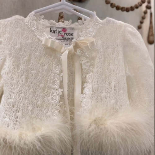 Crochet and Marabou Trimmed Sweater – Layla's Boutique