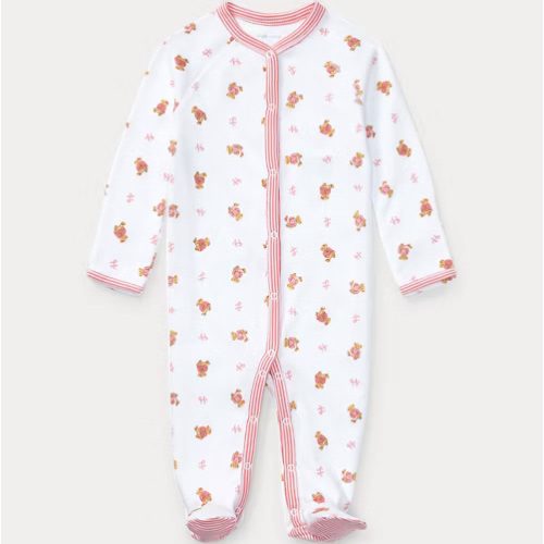 Polo Bear Cotton Footed Coverall | Ralph Lauren