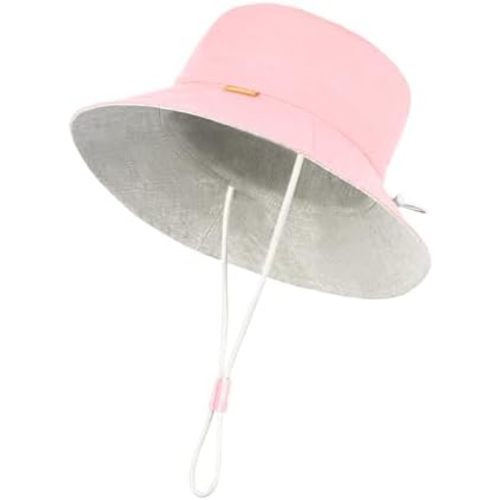 Toddler Kids Baby Girl Sun Hat Floppy Cotton Summer Hat 50+ SPF Protective