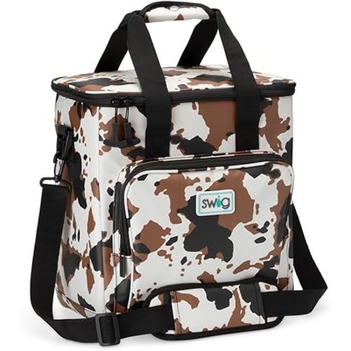 Swig Life Triple Insulated Cooler Bag with Zipper, Large Travel Cooler Bag Holds 16-24 Cans, or 6 Wine Bottles, Insulated