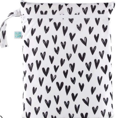 Bumkins Wet/Dry Bag in Hearts